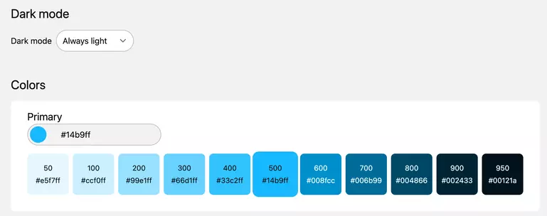 Configurer et prévisualiser